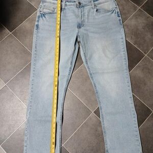 ARTFUL REBEL'S 36X30 Men's Light Blue Relaxed Jeans